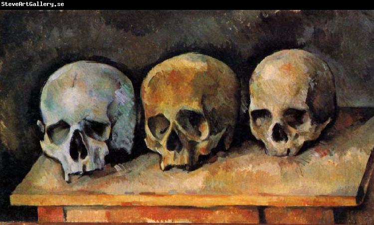 Paul Cezanne Stilleben, Drei Totenschadel